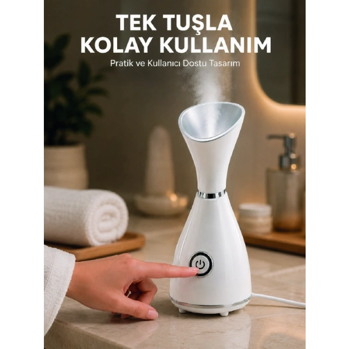 Yüz Buhar Cihazı 80 ML Su Hazneli Nano İyonik