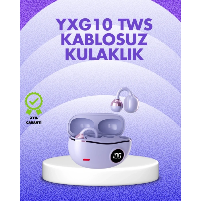 YXG10 Kablosuz Kulaklık – Bluetooth 5.4, Dokunmatik, LED Ekranlı Şarj Kutusu