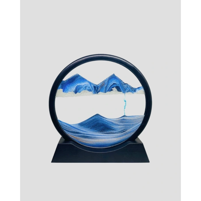 Zarif Cam Kum Saati – Ofis, Ev ve Raf Dekoru için Estetik Tasarım