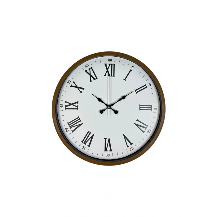 Zentime 36 Cm Kahverengi Dekoratif Duvar Saati
