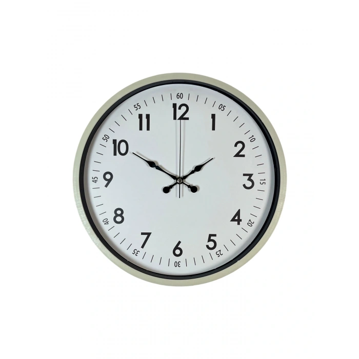 Zentime 36 Cm Krem Dekoratif Duvar Saati