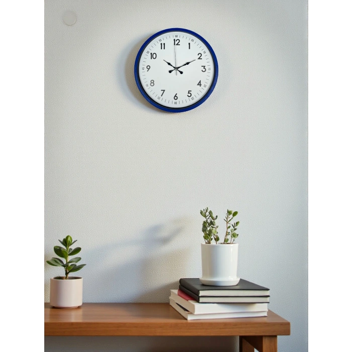 Zentime 36 Cm Lacivert Dekoratif Duvar Saati