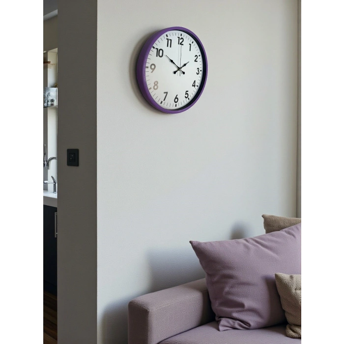 Zentime 36 Cm Mor Dekoratif Duvar Saati
