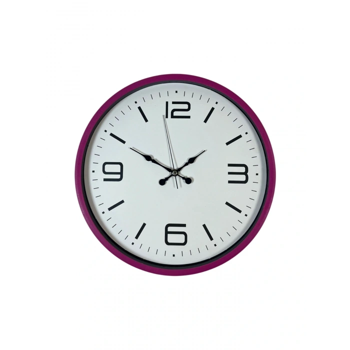 Zentime 36 Cm Pembe Dekoratif Duvar Saati