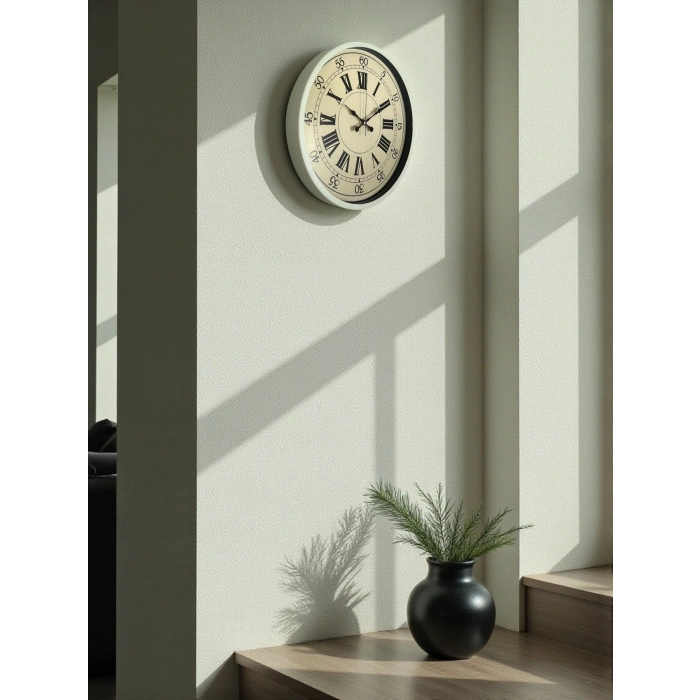 Zentime 36 Cm Sarı Dekoratif Duvar Saati