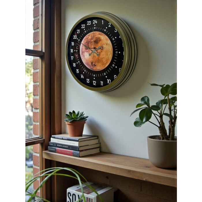 Zentime 40 Cm Eskitme Vintage Alışılmışın Dışında Duvar Saati