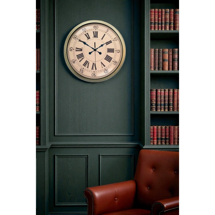 Zentime 40 Cm Eskitme Vintage Duvar Saati