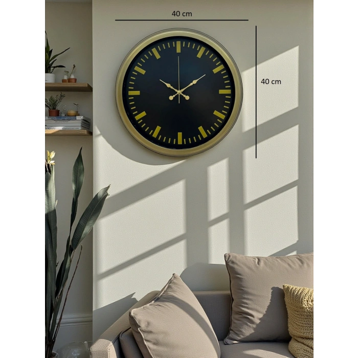 Zentime 40 Cm Eskitme Vintage Duvar Saati