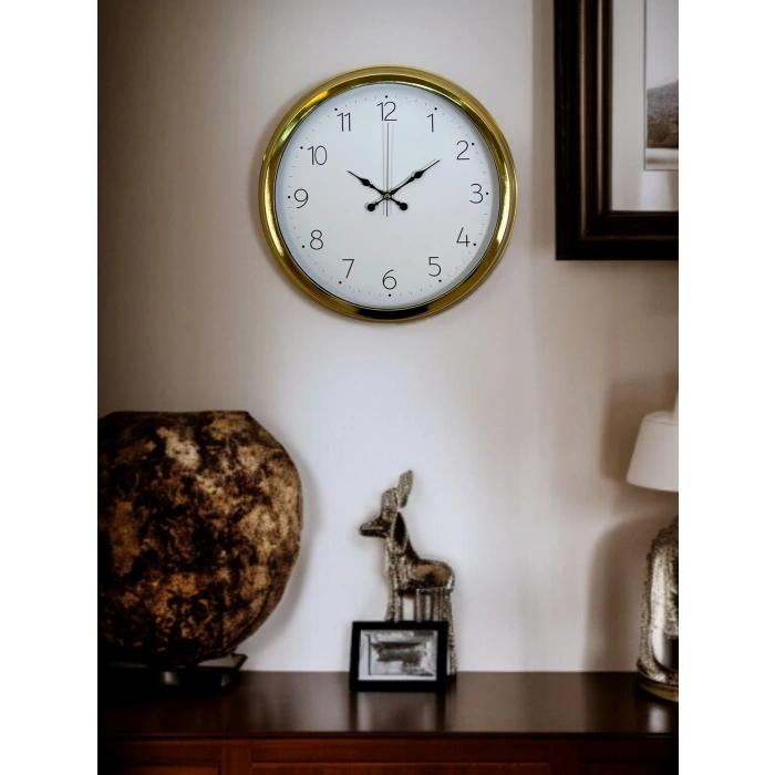 Zentime 40 Cm Gold Lüks Duvar Saati