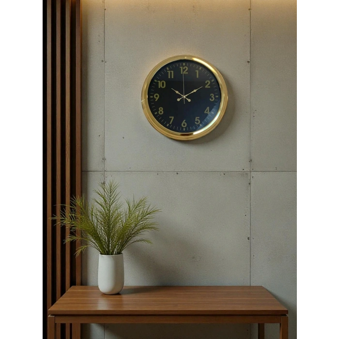 Zentime 40 Cm Gold Lüks Duvar Saati