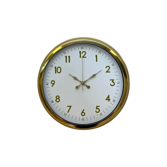 Zentime 40 Cm Gold Lüks Duvar Saati