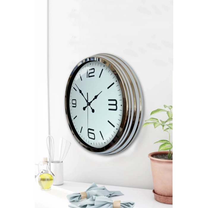 Zentime 40 Cm Krom Elegance Duvar Saati