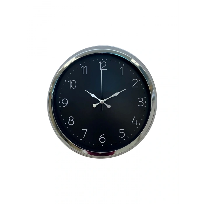 Zentime 40 Cm Krom Şık Duvar Saati