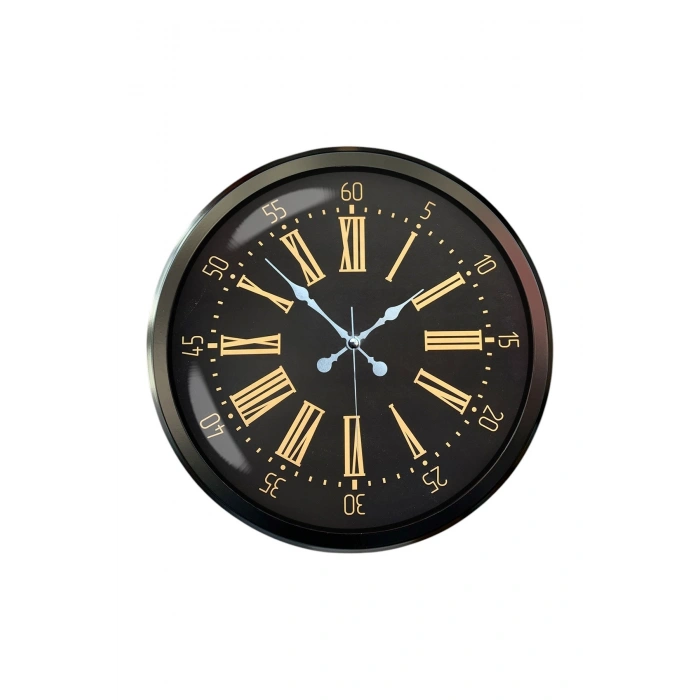 Zentime 52 Cm Siyah Modern Duvar Saati