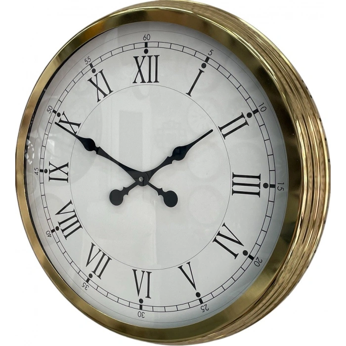 Zentime 60 Cm Gold Lüks Duvar Saati