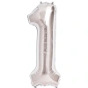 1 Rakam Folyo Balon Gümüş  40 inç (5047)