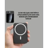 10000mAh Kapasiteli Manyetik USB-C ve Kablosuz Powerbank W09