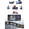 1080P 3 Lensli WİFİ Araç İçi Kameralı Ekran DVR Kaydedici Gece Görüşlü