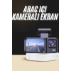 1080p Sürüş Kaydedici 2 İnç Araç Araba Ön İç Arka DVR IPS Ekran