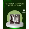 12 Parçalık Özel Deri Çantalı Kişisel Bakım Seti