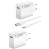 120 Watt Turbo Hızlı Şarj Aleti Seti Hızlı Şarj Adaptörü Beyaz