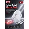 120W Hızlı Şarj Adaptörü Ve Kablo Seti Akıllı Çipli Güvenli Şarj Özellikli