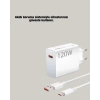 120W Mi Turbo Destekli Hızlı Şarj Cihazı Type-C Uyumlu Akım Korumalı