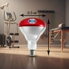 150w Kızılötesi (infrared) Isıtıcılı Fizik Tedavi Lambası (Kırmızı Işık) E27 (Kalın Duy)