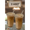 2 Adet Latte Bardağı Origami Stil Pipetli Kapaklı Bardak, Isıya Dayanıklı