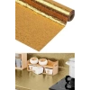 2 Metre Kendinden Yapışkanlı Silinebilir Mutfak Tezgah Üstü Sticker Folyo Gold Renk (5047)