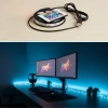 2 Metre Kumandalı USB LED Şerit Işık – Renk Ayarlı Dekoratif Ortam ve Ambiyans Aydınlatması
