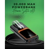 20000 mAh Taşınabilir Powerbank | Çok Kablolu, Hızlı Şarj Destekli (22.5W)