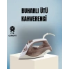 2200 Watt Buharlı Ütü Kahverengi Seramik Taban Şok Buharlı