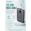 22.5W Hızlı Şarj Özellikli 10000 mAh Kapasiteli Kompakt Powerbank