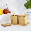 2PCS BAHARATLIK - TUZLUK AHŞAP BAMBU (5047)
