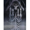 3 Boyutlu Resim  3 Farklı Resim Değişenli Halloween İskelet Tablosu 30x40 cm