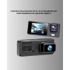 3 Kameralı Araç İçi DVR Kayıt Cihazı  Ön İç Arka Kamera Full HD