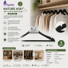 3 PARÇA  PLASTİK WODY METAL BAŞLI ASKI (5047)