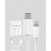 30W Type-C Lightning Hızlı Şarj Kablosu 1.2m iPhone Uyumlu