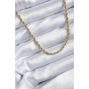 316L Çelik Gold Renk 60 cm Burgu Model Kadın Kolye