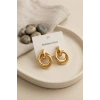 316L Çelik Gold Renk Halka Model Küpe