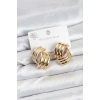 316L Çelik Gold Renk Vintage Kadın Küpe