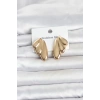316L Çelik Gold Renk Vintage Kadın Küpe