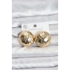 316L Çelik Gold Renk Vintage Kadın Küpe