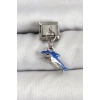 316L Çelik Sallantılı Köpekbalığı Model Gümüş Renk Nomination Charm