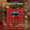32PCS RENKLİ TEA LİGHT YUVARLAK MUM MİX - HERHANGİ BİR RENK GÖNDERİLİR (5047)