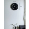 36 Cm Gri Arapça Rakamlı Duvar Saati