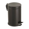 3lt Siyah Pedallı Metal Çöp Kovası Bx40