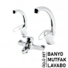 3LÜ SET   BANYO - EVYE MUTFAK - LAVABO   AÇ KAPA  MİX BATARYA MUSLUK (5047)