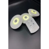 3lü Uzaktan Kumandalı Yapışkanlı Kablosuz Led Spot Lambalar